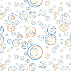 Circles Photo Backdrop - Blue and Orange Backdrops Loran Hygema 