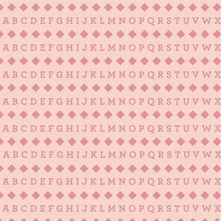 Pattern Photo Backdrop - Alphabet Sweet Pink Backdrops Rachael Mosley 