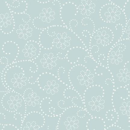 Pattern Photo Backdrop - Dotted Flower Dusty Teal Backdrops SoSo Creative 