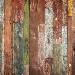 Quick Clean Wood Floordrop - Multicolor Barnwood Quick Clean Backdrops Loran Hygema 