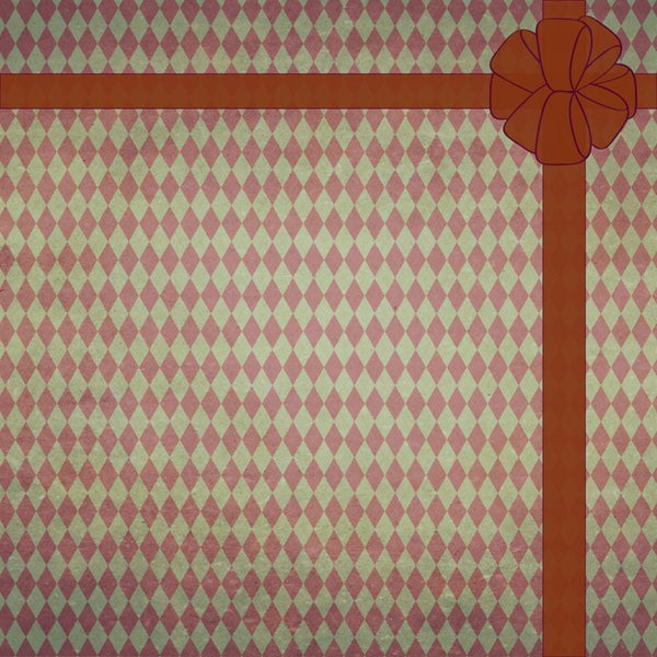 Argyle Photo Backdrop - Holiday Distressed with Bow Backdrops SoSo Creative 