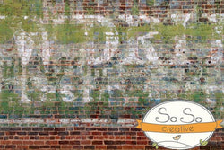 Brick Photo Backdrop - Restaurant Graffiti Backdrops Loran Hygema 