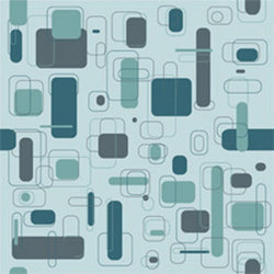 Geometric Photo Backdrop - Blue Rectangles and Squares Backdrops SoSo Creative 