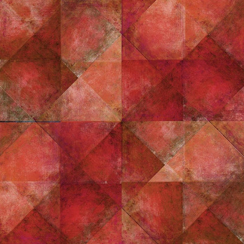 Geometric Photo Backdrop - Red Diagonal Squares Backdrops SoSo Creative 