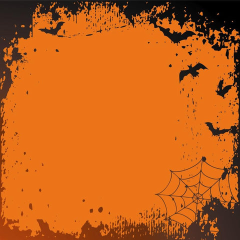 Halloween Photo Backdrop - Orange and Black Backdrops SoSo Creative 