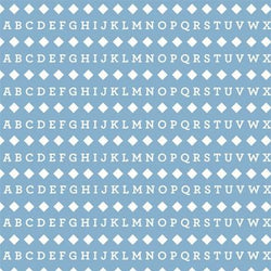 Pattern Photo Backdrop - Alphabet Blue Backdrops Rachael Mosley 