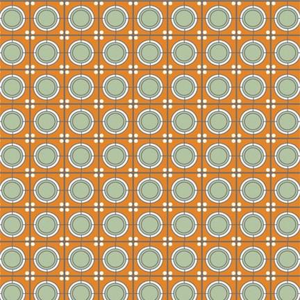 Pattern Photo Backdrop - Arts & Crafts Orange Dots Backdrops Rachael Mosley 