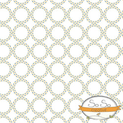 Pattern Photo Backdrop - Dots and Circles Yellow and Gray Backdrops SoSo Creative 
