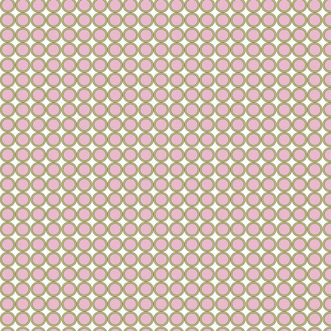 Pattern Photo Backdrop - In-line Circles Pink & Cream Backdrops SoSo Creative 