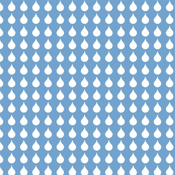 Pattern Photo Backdrop - Rainy Blue & White Backdrops SoSo Creative 