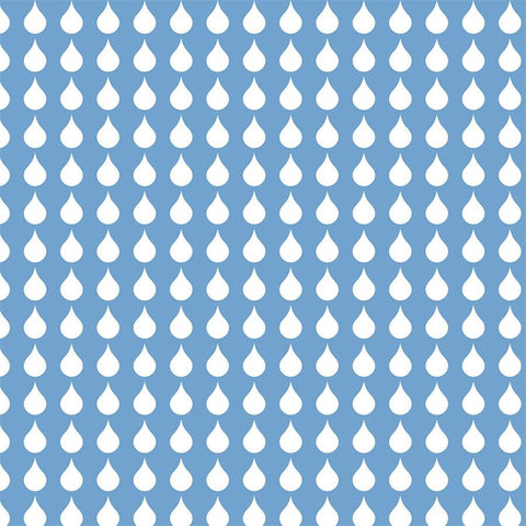 Pattern Photo Backdrop - Rainy Blue & White Backdrops SoSo Creative 