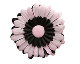 Delightful Gerber Daisy Hair Clip Daisy Clips SoSo Creative Black with Pink Button 