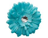 Delightful Gerber Daisy Hair Clip Daisy Clips SoSo Creative Turquoise 