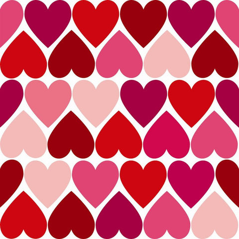 Valentine Photo Backdrop - Tiled Hearts in Red Backdrops SoSo Creative 